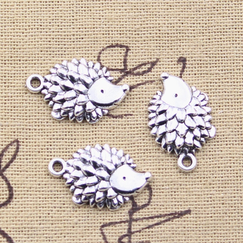 5pcs Cute Animal Hedgehog Resin Charms for Jewelry Making Earring