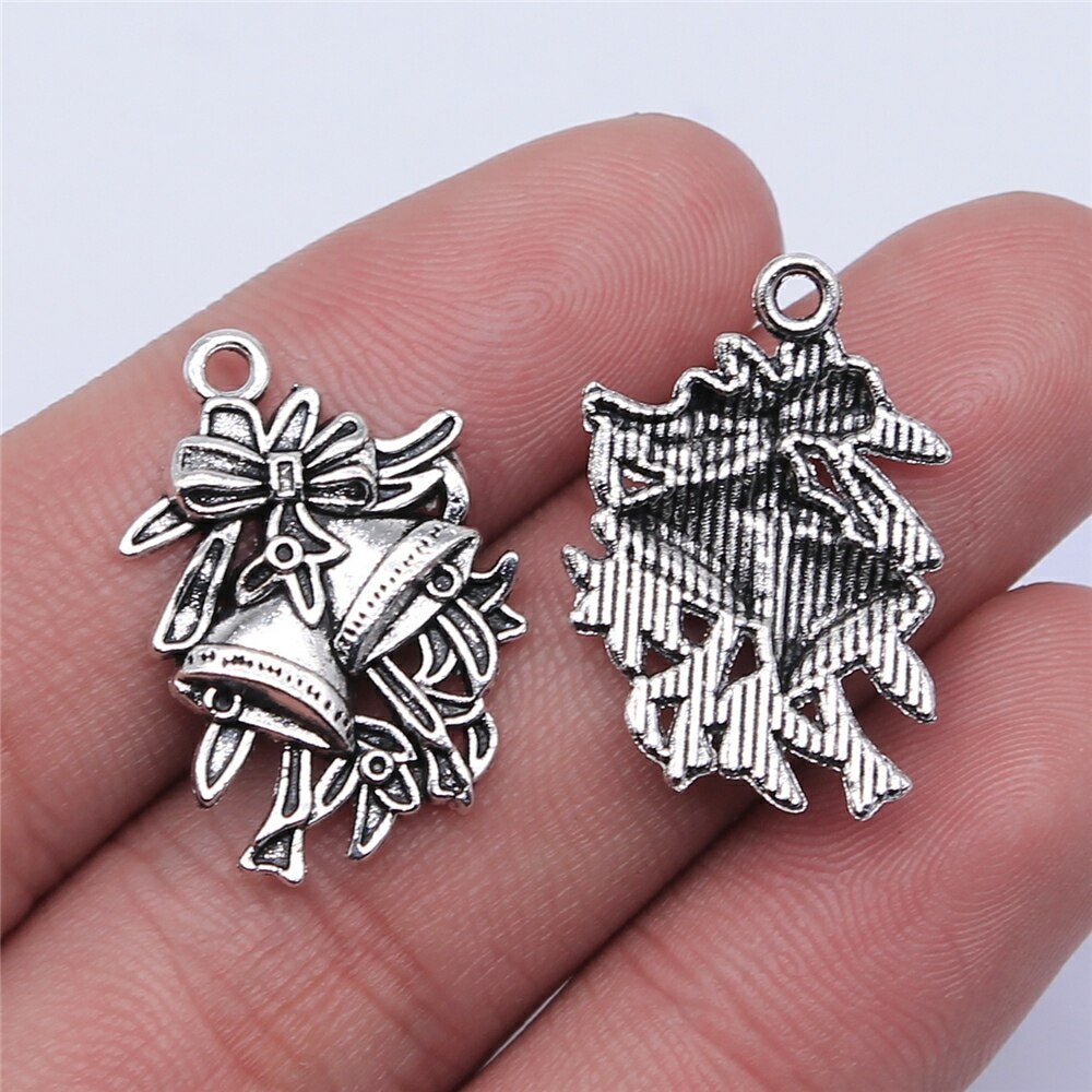 JINDINSP 40pcs 9*14mm Antique Silver Color Year Number 2024 Charms Pendant  Fit Jewelry Making DIY Jewelry Findings