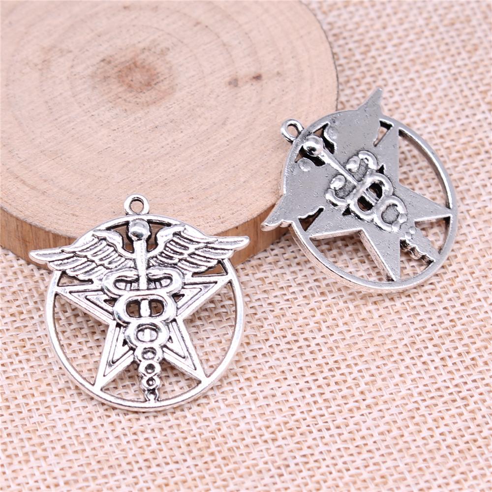 WYSIWYG 40pcs Pentagram Star Charms For Jewelry Making 10x7mm 3 Colors –  bearjewelry