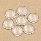 10/12/14/15/16/18/20/25/30/40mm Round Flat Back Clear Glass Cabochon,Wholesale Promotion,High Quality DIY Jewelry