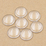 10/12/14/15/16/18/20/25/30/40mm Round Flat Back Clear Glass Cabochon,Wholesale Promotion,High Quality DIY Jewelry