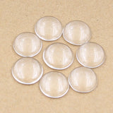 10/12/14/15/16/18/20/25/30/40mm Round Flat Back Clear Glass Cabochon,Wholesale Promotion,High Quality DIY Jewelry