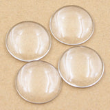 10/12/14/15/16/18/20/25/30/40mm Round Flat Back Clear Glass Cabochon,Wholesale Promotion,High Quality DIY Jewelry