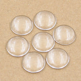 10/12/14/15/16/18/20/25/30/40mm Round Flat Back Clear Glass Cabochon,Wholesale Promotion,High Quality DIY Jewelry