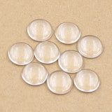 10/12/14/15/16/18/20/25/30/40mm Round Flat Back Clear Glass Cabochon,Wholesale Promotion,High Quality DIY Jewelry
