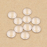 10/12/14/15/16/18/20/25/30/40mm Round Flat Back Clear Glass Cabochon,Wholesale Promotion,High Quality DIY Jewelry