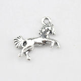 10 Piece 19*13mm Mixed Alloy Antique Silver Color Horse Charms Bracelet Keychain Pendant Accessory For DIY Jewelry Making