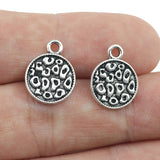 10 Pieces 12x15mm Antique Silver Plated Coin Earrings Charms For Diy Jewelry Making