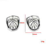 10 Pieces 14*18mm Antique Silver Plated  NO.1  Baseball Ball Cap Hat  Charm Jewelry Making DIY Handmade Craft