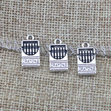 10 Pieces 16x9mm Antique Silver Color Crayons Phonecharms Keychain DIY for Jewelry Making EF4697