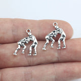 10 Pieces 17*20mm Alloy Antique Silver Color Wrestling Sports Charms Pendant Accessory For DIY Jewelry Making