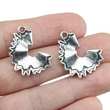 10 Pieces 20*25mm Antique Silver Color Pencil Shavings Charms Pendant Accessory For DIY Jewelry Making