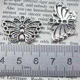 10 Pieces/Lot17.6mm*26mm Antique Silver Plated Alloy Charm Butterfly Charm