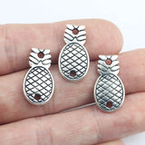 10Pcs 11*21mm Antique Silver Color Zinc Alloy Pineapple Charms Necklace Connector Pendant Accessory Charms For Jewelry Making ef4215