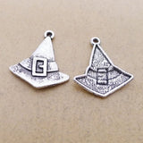 10Pcs 22*25mm Silver Color Alloy Fashion Cowboy Hat Charms Necklace Earring Pendant Accessory Charms For DIY Jewelry Making