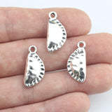 10Pieces 10*22mm Antique Silver Color Alloy Dumplings Charms Necklace Earring Pendant Accessory Charms For DIY Jewelry Making