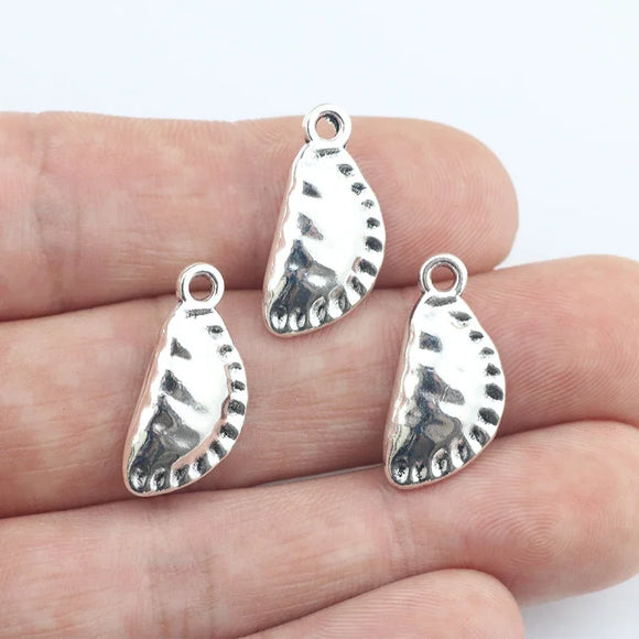 10Pieces 10*22mm Antique Silver Color Alloy Dumplings Charms Necklace Earring Pendant Accessory Charms For DIY Jewelry Making