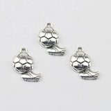 10Pieces 12*20mm Antique Silver Color Football Shoe Shape Charms DIY Men Jewelry Necklace Keychain Making