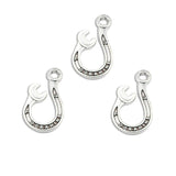 10Pieces 14mm*25mm  Wrench Hook Charm Antique Silver Color  Pendant DIY Jewelry Making Craft ef4217