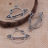 10pcs 27x19mm Antique Silver Color Universe Charms Pendant For Jewelry Making DIY Jewelry Findings