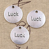 10pcs Charms Follow Your Heart Love Luck Hope Inspire 20x20mm Antique Silver Color Pendants Making DIY Tibetan Finding Jewelry