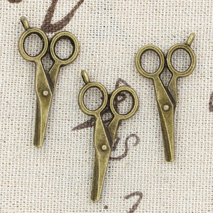 10pcs Charms Surgery Scissors 34x16mm Antique Bronze Silver Color Plated Pendants Making DIY Handmade Tibetan Finding Jewelry