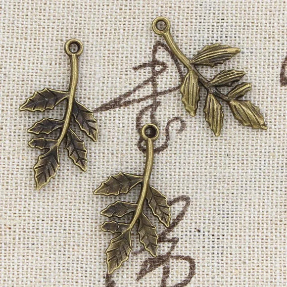 10pcs Charms Tree Leaf 29x21mm Antique Making Pendant fit,Vintage Tibetan Bronze,DIY Handmade Jewelry ef4389