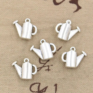 10pcs Charms Watering Can Gardening 13*16mm Antique Making Pendant fit,Vintage Tibetan Silver,DIY Bracelet Necklace