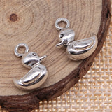 10pcs/Lots 15*10mm Antique 3D Baby Duck Charms Pet Pendant For DIY Bracelets Jewelry Making Findings Supplies Accessories