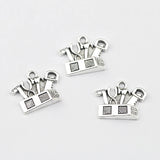 10pcs/lot 17*22mm Antique Silver Color Tool Hammer Saw Container Charm Pendant For DIY Necklace Bracelet Jewelry Accessories