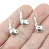 10pieces 10*20mm Antique Silver Color Fashion 3D Music Earplug Pendants Wireless Headphones DIY Jewelry Wholesale