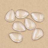 10x14mm 13x18mm 18x25mm 20x30mm Water Drop Flat Back Clear Glass Cabochon,Factory Wholesale Promotion,High Quality DIY Jewelry