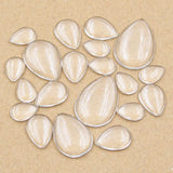 10x14mm 13x18mm 18x25mm 20x30mm Water Drop Flat Back Clear Glass Cabochon,Factory Wholesale Promotion,High Quality DIY Jewelry