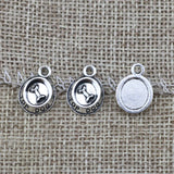 12 Pieces 15*11mm Hight Quality Alloy Antique Silver Color Dog Bone Bowl  Charms For DIY  Pet Jewelry Making