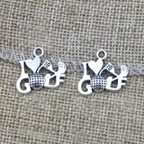 12Pcs 16*20mm Antique Silver Plated Alloy I Love Golf Words Charms Necklace Pendant Accessories Charms For Diy Jewelry Making