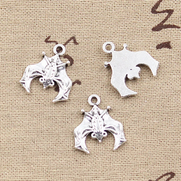 20pcs Charms Bat 20x17mm Antique Making Pendant fit,Vintage Tibetan Bronze Silver color,DIY Handmade Jewelry