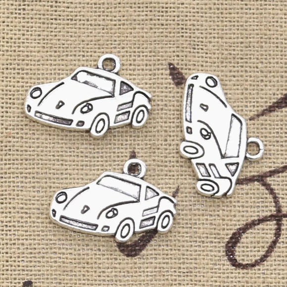 20pcs Charms Car 21x14mm Antique Pendant fit,Vintage Tibetan Bronze Silver color,DIY For Handmade Jewelry