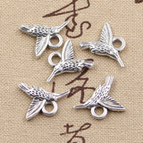 12pcs Charms Hummingbird Bird 19x15mm Antique Making Pendant fit,Vintage Tibetan Bronze Silver color,DIY Handmade Jewelry