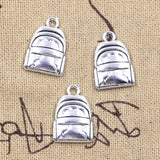 12pcs Charms School Bag Satchel 20x14mm Antique Silver Color Pendants Making DIY Handmade Tibetan Finding Jewelry