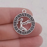 12pcs Twelve Constellations Aries Taurus Gemini Cancer Leo Virgo Pendant  Earrings Necklace For DIY Jewelry Making Accessorie