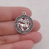 12pcs Twelve Constellations Aries Taurus Gemini Cancer Leo Virgo Pendant  Earrings Necklace For DIY Jewelry Making Accessorie