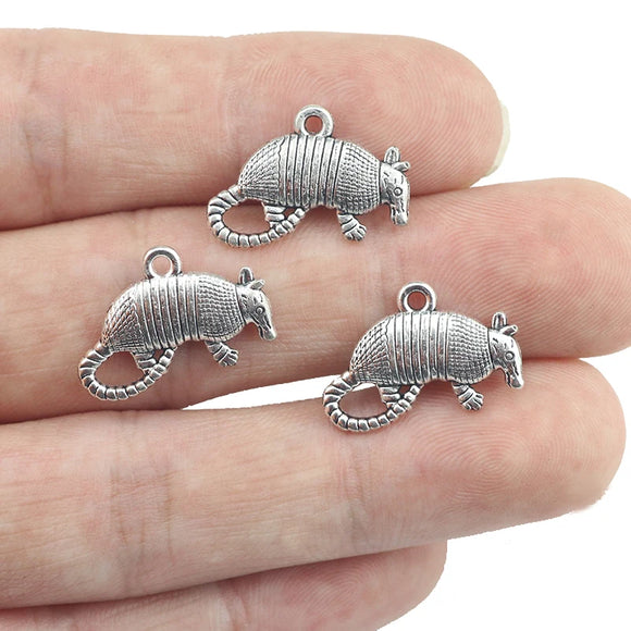 12pcs/lot 13*19mm Antique Silver Color Animal Mouse Mice Charm Pendant DIY Handmade Jewelry Accessories