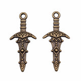 30pcs Charms Sword Dagger 28x13mm Antique Silver Color Pendants DIY Crafts Making Findings Handmade Tibetan Jewelry ef4556