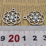 15Pcs 20*26mm Antique Silver Plated Alloy Lucky Chinese Knot Charms Garland Pendant Accessories Charms For Diy Jewelry Making