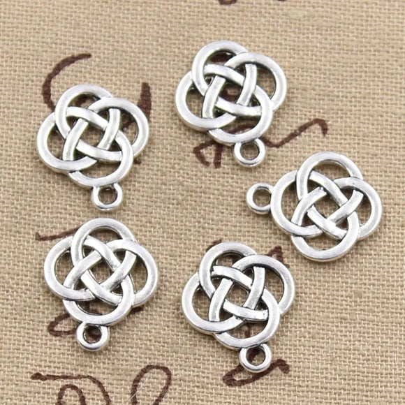 15pcs Charms Amulet 18x16mm Antique Making Pendant fit,Vintage Tibetan Bronze Silver color,DIY Handmade Jewelry