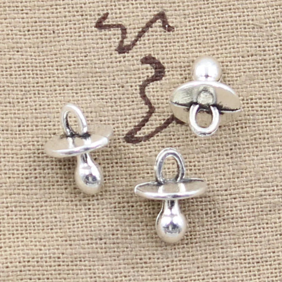15pcs Charms Baby Pacifier Binky Teether 13x10mm Antique Making Pendant fit,Vintage Tibetan Bronze,DIY Handmade Jewelry