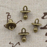 15pcs Charms Baby Pacifier Binky Teether 13x10mm Antique Making Pendant fit,Vintage Tibetan Bronze,DIY Handmade Jewelry