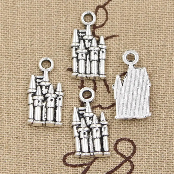 15pcs Charms Castle Chapel Cathedral 19x10mm Tibetan Bronze Pendants Fashion Jewelry Making Findings DIY Handmade Jewelry