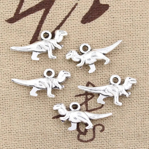 20pcs Charms Dinosaur t-rex 20x12mm Antique Making Pendant fit,Vintage Tibetan Silver color,DIY Handmade Jewelry