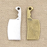15pcs Charms Kitchen Knife Meat Cleaver 23x9mm Antique Making Pendant fit,Vintage Tibetan Bronze,DIY Handmade Jewelry